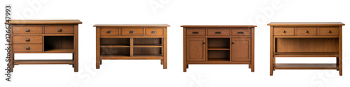 wooden furniture pieces including tables cabinets sideboards dressers and chests of drawers  Suitable for modern and classic home and office interiors offering versatile storage and display solutions