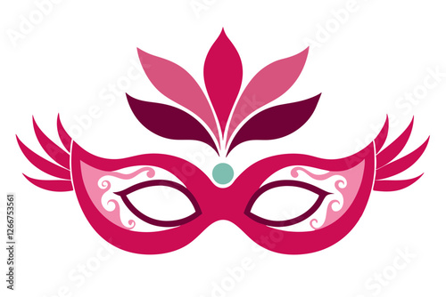 carnival mask vector illustration