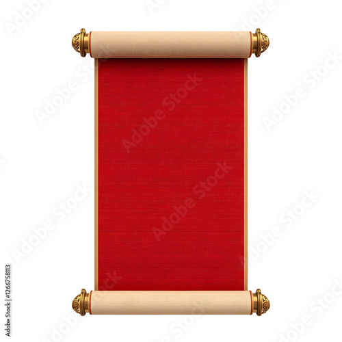 old scroll with red ribbon