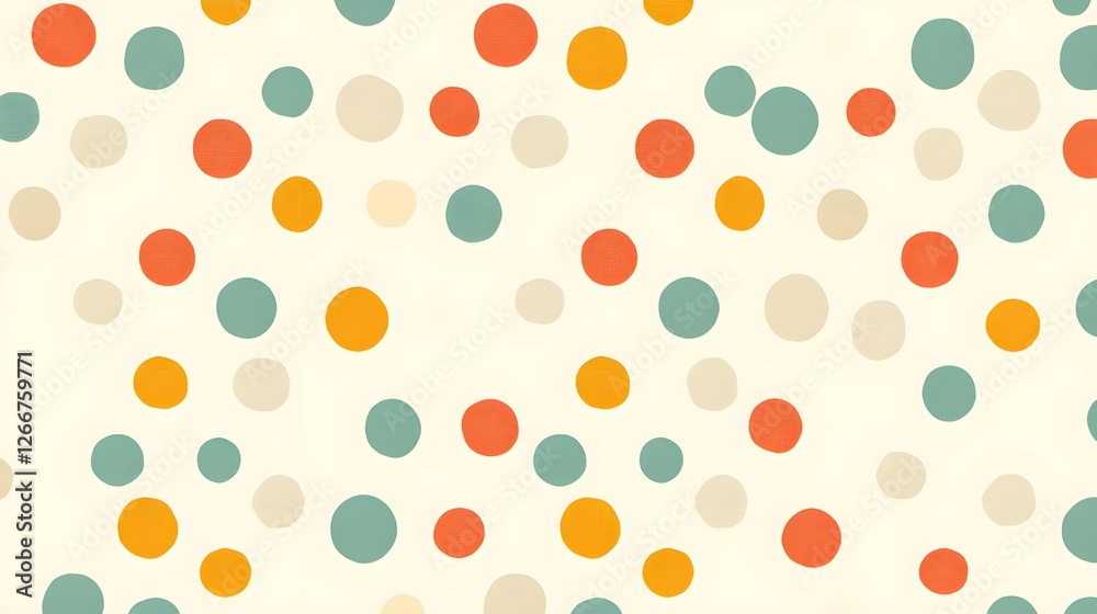 Gentle Polka Dot Pattern with High-Quality Textures in Soft Colors Gentle Polka Dot Pattern with High-Quality Textures in Soft Colors