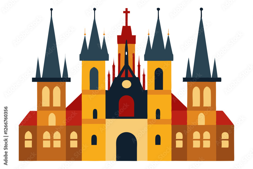 Obraz premium church of our lady before tyn in prague