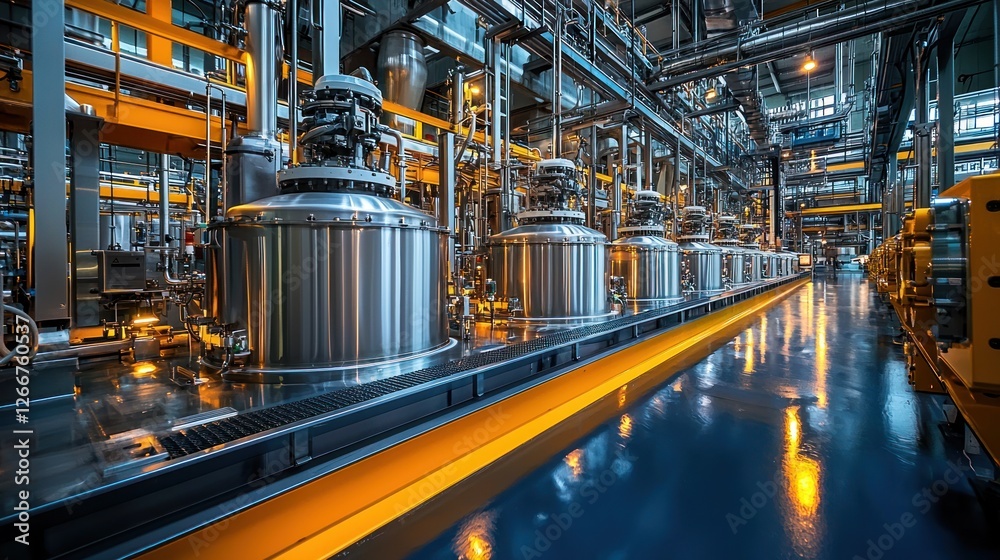 Modern Industrial Facility: A Glimpse into Advanced Manufacturing Modern Industrial Facility: A Glimpse into Advanced Manufacturing