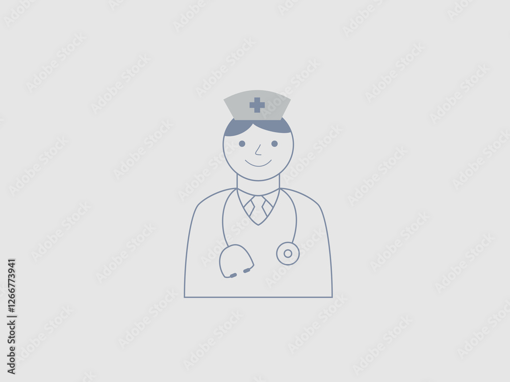This is a simple illustration of a nurse This is a simple illustration of a nurse