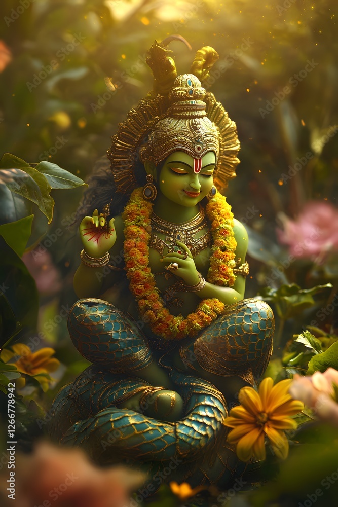 Fototapeta premium Vasant panchami , Generative AI 
