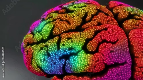 Wallpaper Mural An animation showing the human brain at work, with detailed features and realistic graphics. Torontodigital.ca