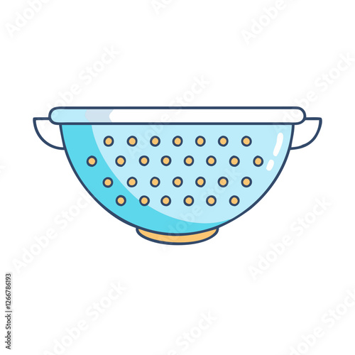 colander icon, colander vector illustration-simple illustration of colander, perfect for colander logos and icons