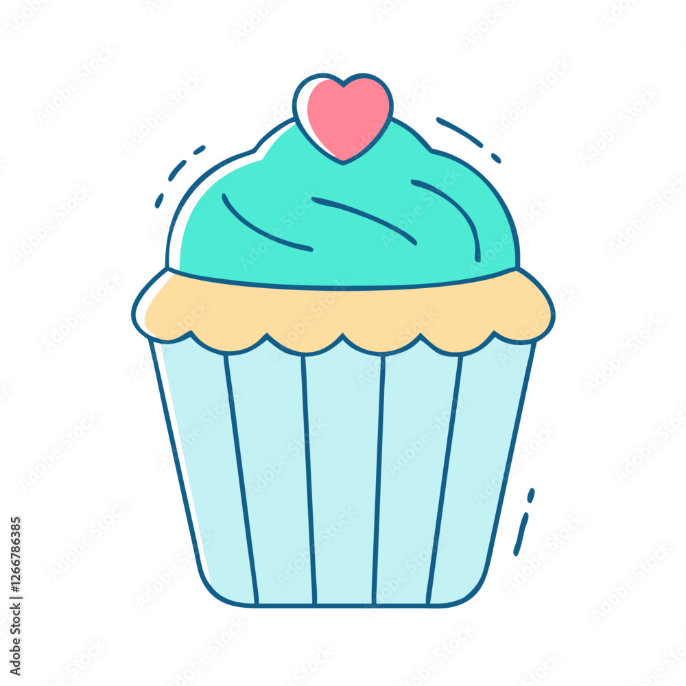 cupcake icon, cupcake vector illustration-simple illustration of cupcake, perfect for cupcake logos and icons cupcake icon, cupcake vector illustration-simple illustration of cupcake, perfect for cupcake logos and icons