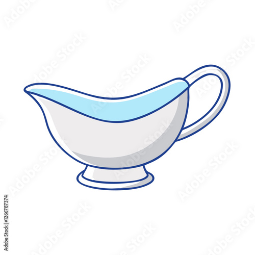 gravy boat icon, gravy boat vector illustration-simple illustration of gravy boat, perfect for gravy boat logos and icons