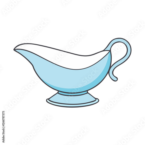 gravy boat icon, gravy boat vector illustration-simple illustration of gravy boat, perfect for gravy boat logos and icons