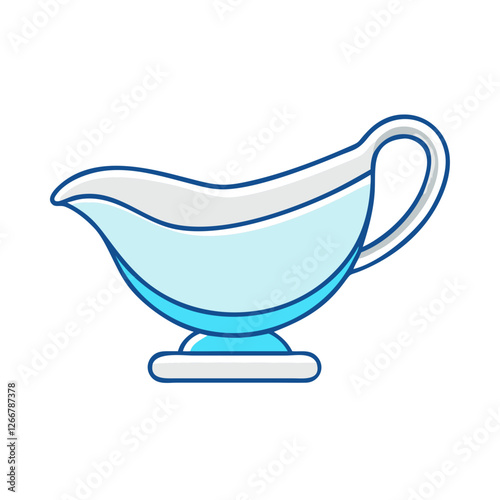 gravy boat icon, gravy boat vector illustration-simple illustration of gravy boat, perfect for gravy boat logos and icons