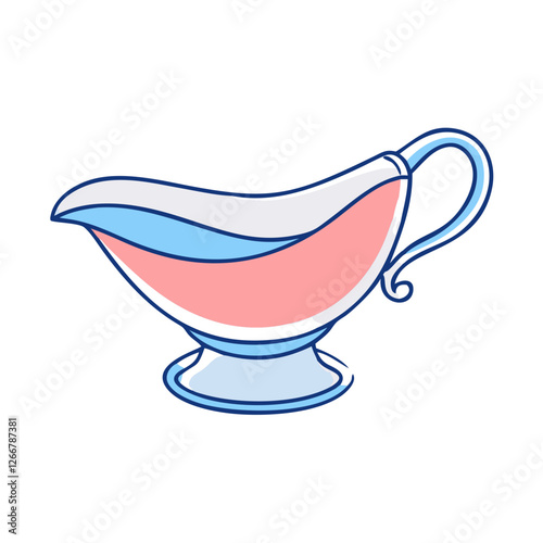 gravy boat icon, gravy boat vector illustration-simple illustration of gravy boat, perfect for gravy boat logos and icons