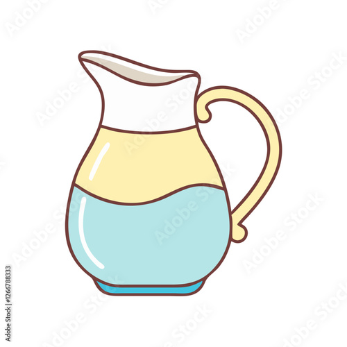 milk jug icon, milk jug vector illustration-simple illustration of milk jug, perfect for milk jug logos and icons