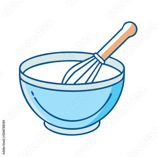 mixing bowl icon, mixing bowl vector illustration-simple illustration of mixing bowl, perfect for mixing bowl logos and icons