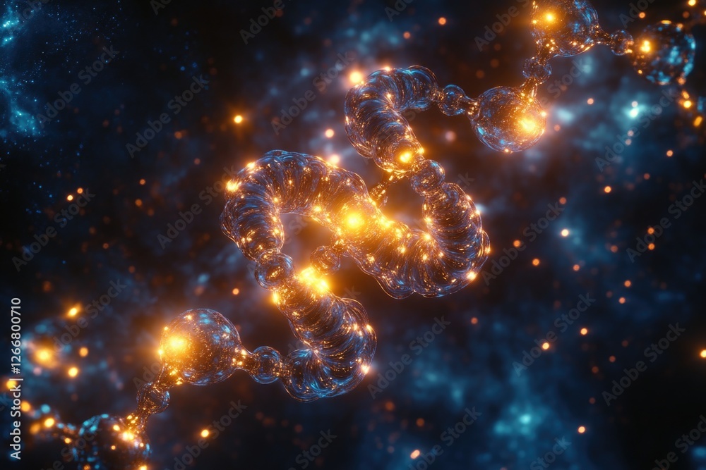 A cluster of blue and yellow bubbles floating in space, great for abstract or futuristic concepts A cluster of blue and yellow bubbles floating in space, great for abstract or futuristic concepts