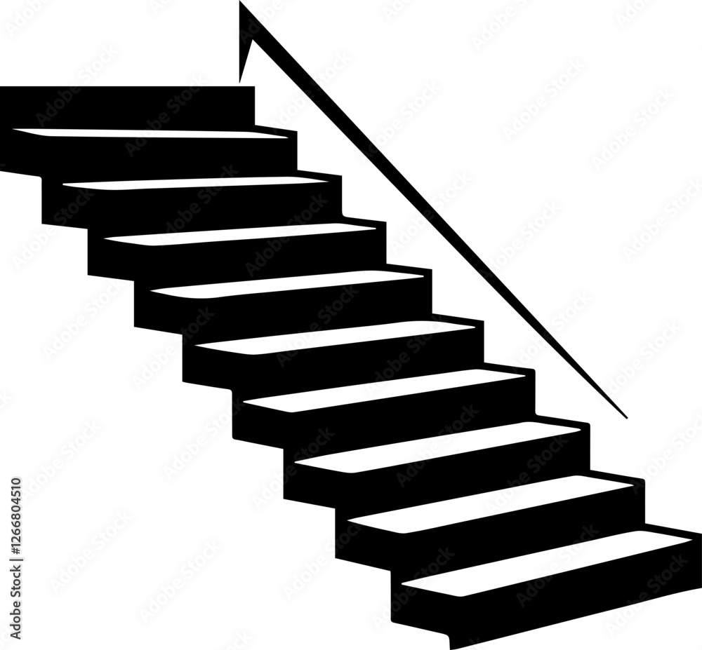 Stair vector design simple illustration Stair vector design simple illustration