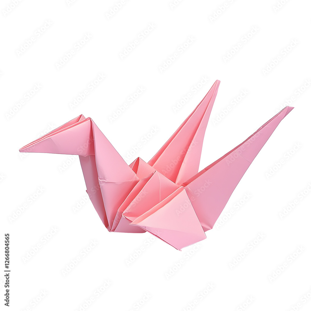 Fototapeta premium pink origami bird