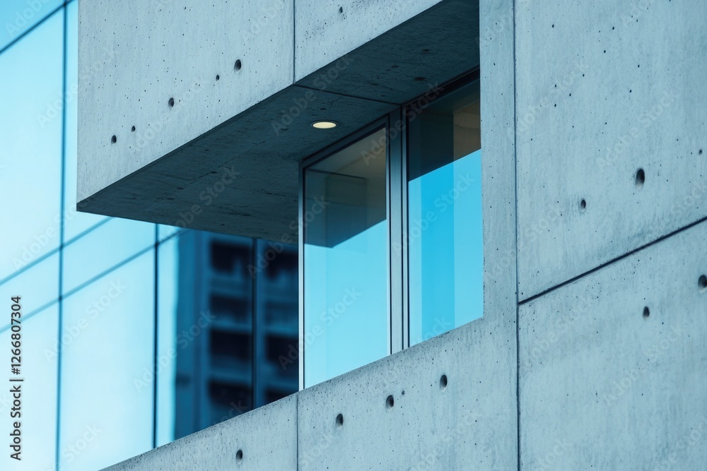 Fototapeta premium A close-up shot of a window on a building facade