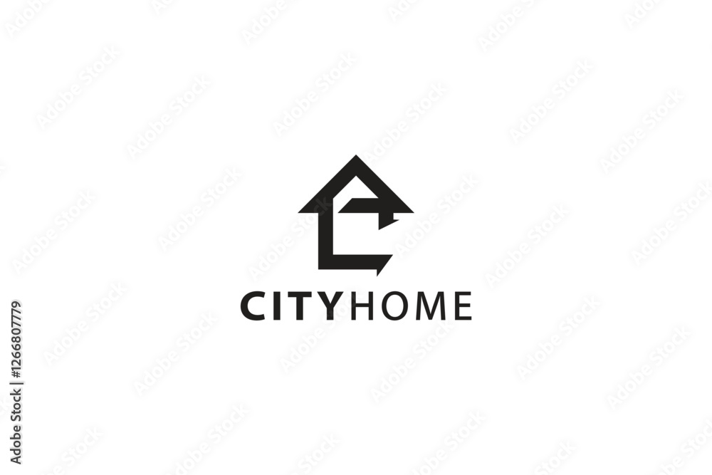 letter C and home logo design concept letter C and home logo design concept