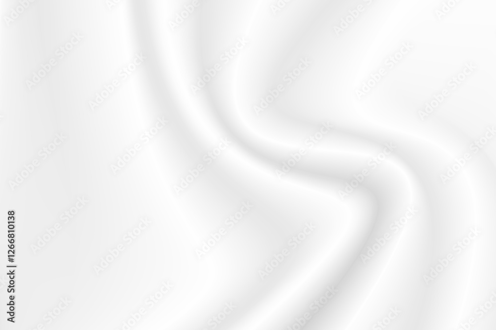 Abstract wrinkles white silk cloth fabric wave overlapping with light and shadow. white and gray texture background. copy space for web design. vector illustration Abstract wrinkles white silk cloth fabric wave overlapping with light and shadow. white and gray texture background. copy space for web design. vector illustration