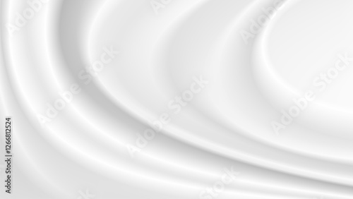 white silk cloth fabric wave overlapping with light and shadow. white and gray abstract texture background and copy space for web design