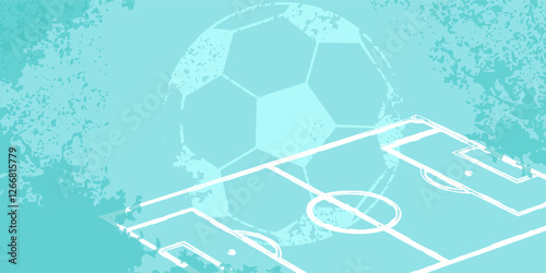 design sports football banner ball vector text