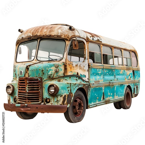 Coach bus isolated on white background