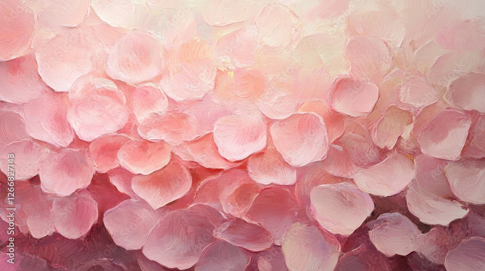 Obraz premium Delicate Petals in Shades of Pink with Soft Gradients Creating an Abstract Floral Background