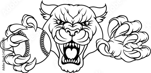 A panther, leopard or couga...