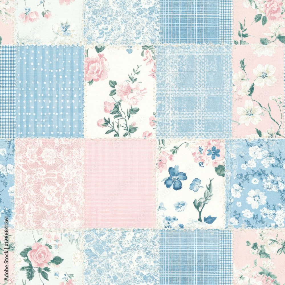 tiny pink roses pattern on cream background, small floral print tiny pink roses pattern on cream background, small floral print