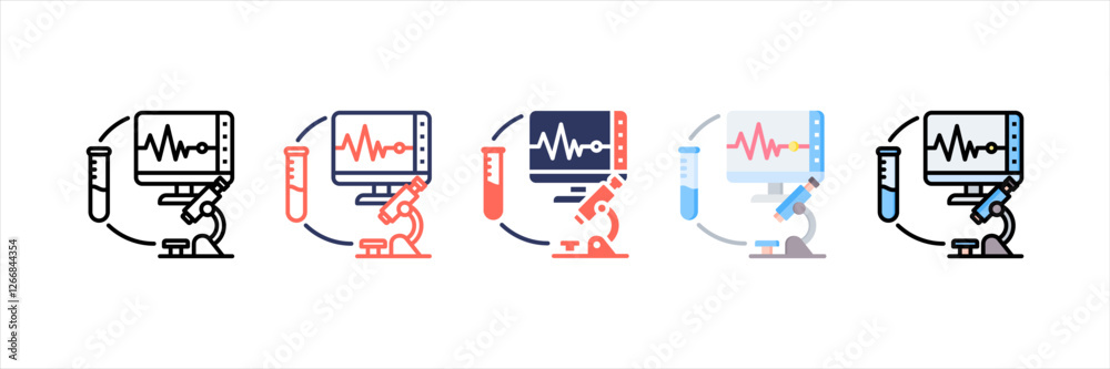 Medical Devices Multistyle Icon Set
