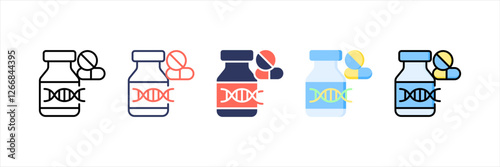 Pharmaceutical Multistyle Icon Set