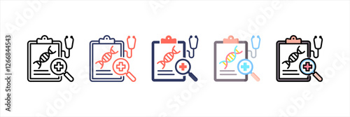 Biomedical Multistyle Icon Set
