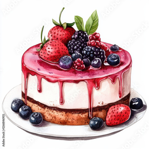 watercolor cliparts for cakes, sweet desserts, tasty assorted cake, images PNG, graphics for sweet desserts tasty, High Resolution,