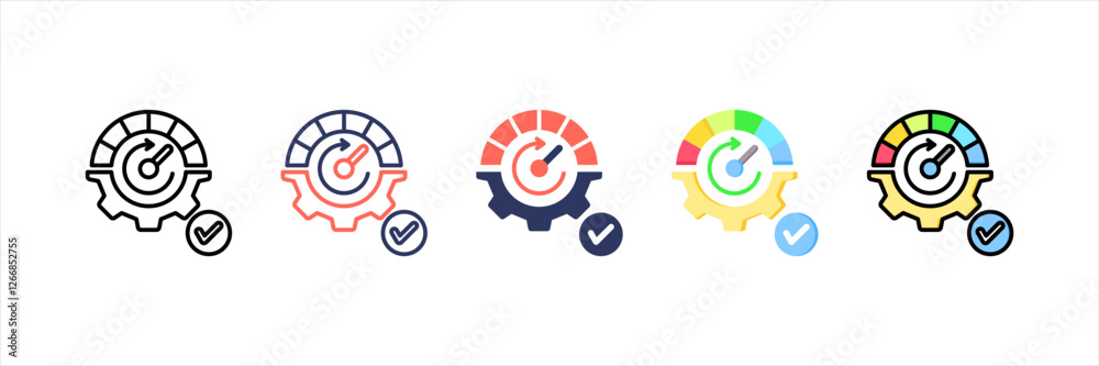 Performance Management Multistyle Icon Set