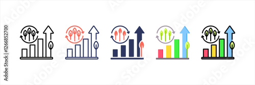 Sustainable Development Multistyle Icon Set
