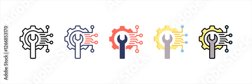 Service Multistyle Icon Set