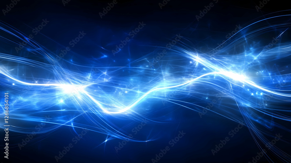 custom made wallpaper toronto digitalBlue energy wave, abstract background