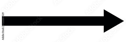 Long arrow icon. long arrow vector. flat style Arrow symbol. arrow on a white background. vector illustration.