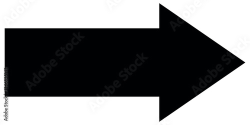 Long arrow icon. long arrow vector. flat style Arrow symbol. arrow on a white background. vector illustration.