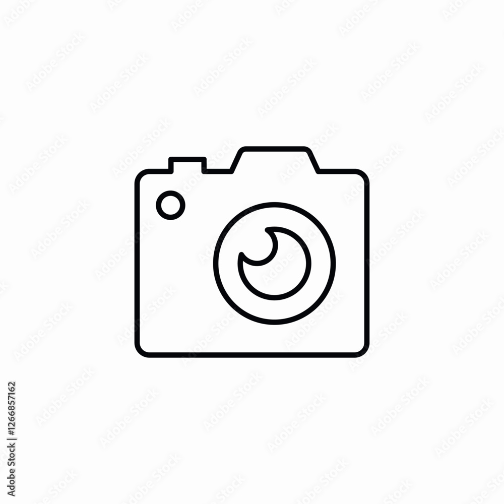 Photo camera picture device icon vector sign Photo camera picture device icon vector sign