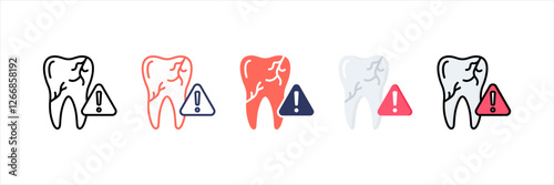 Dental Multistyle Icon Set