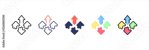 Complementary Multistyle Icon Set
