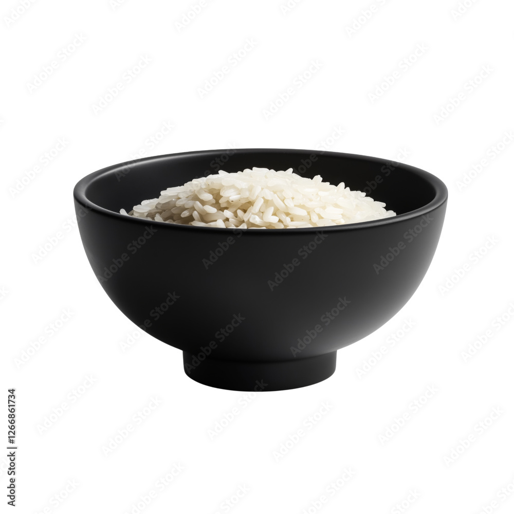 Bowl of rice isolated on white or transparent background Bowl of rice isolated on white or transparent background