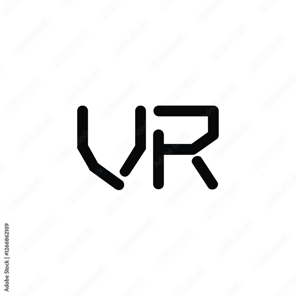 VR monogram logo design letter text name symbol monochrome logotype alphabet character simple logo VR monogram logo design letter text name symbol monochrome logotype alphabet character simple logo
