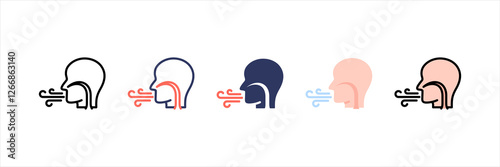 Breathing Multistyle Icon Set