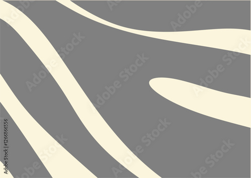 Abstract Floral background with gray curved shapes. Abstract wave background