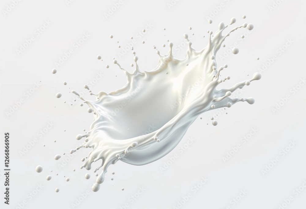 Graceful Splash of Milk Capturing Moments of Fluid Beauty and Purity. Generative AI Graceful Splash of Milk Capturing Moments of Fluid Beauty and Purity. Generative AI
