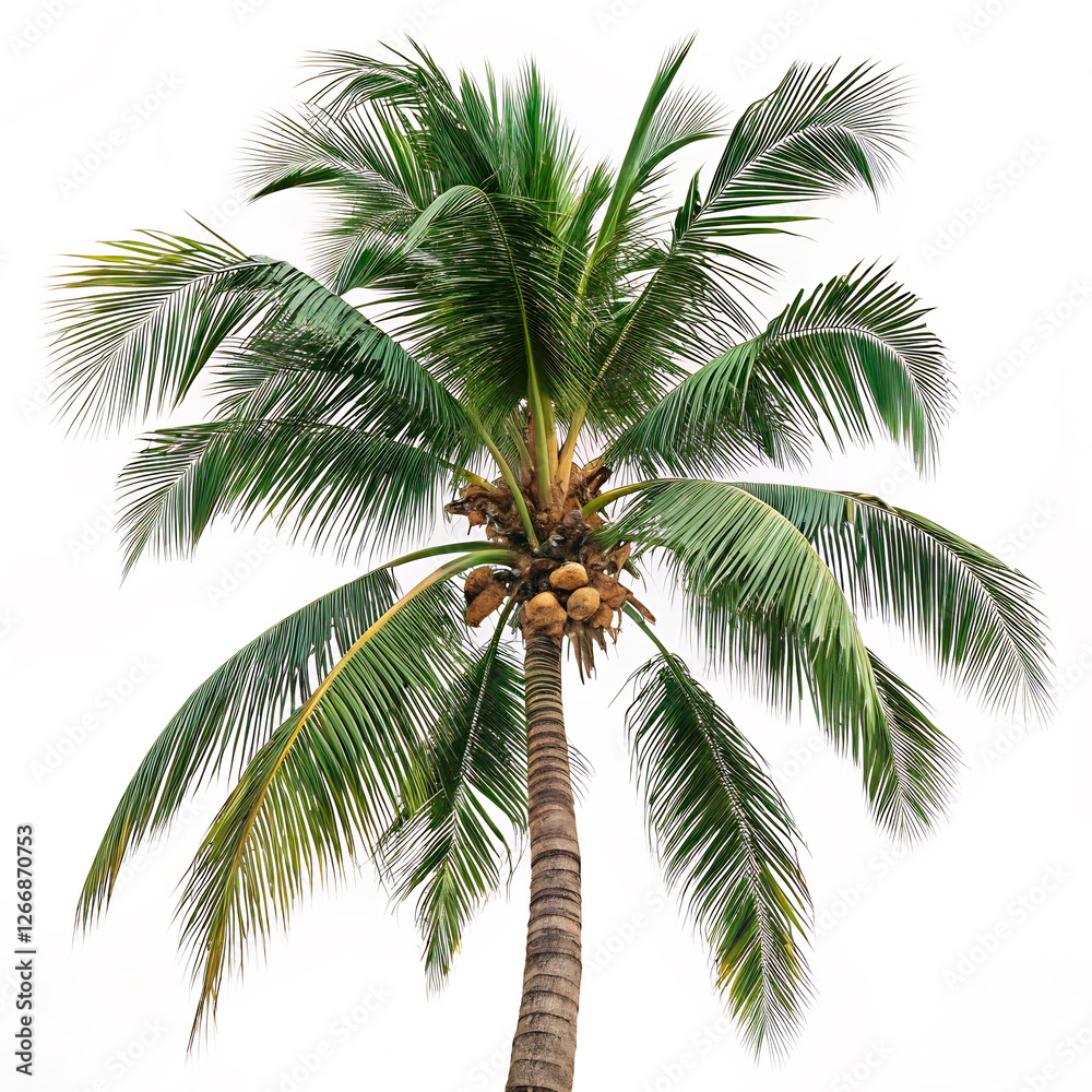 Fototapeta premium palm tree isolated on white