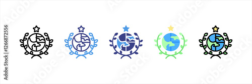 United Nations Multistyle Icon Set