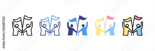 Bipartisan Multistyle Icon Set